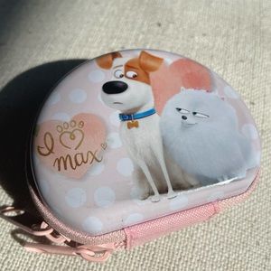 Universal studios ‘secret life of pets’ metal coin double zippered mini